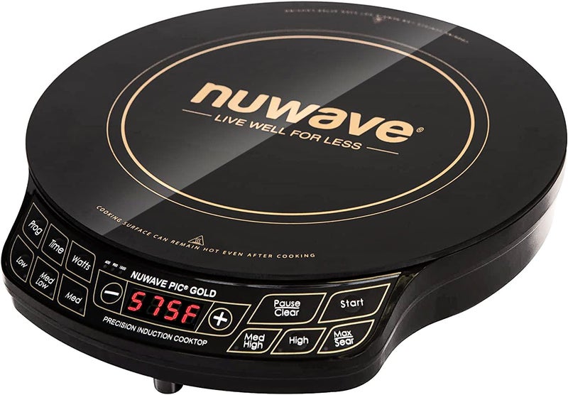 Nuwave Gold Precision Induction Cooktop, Portable, Powerful with Large 8â€ Heating Coil,100Â°F to 575Â°F, 3 Wattage Settings, 12â€ Heat-Resistant Cooking Surface - Image 1
